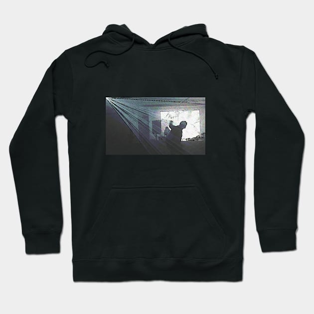 BLACK Electronic Underground #16 Hoodie by DomaDART